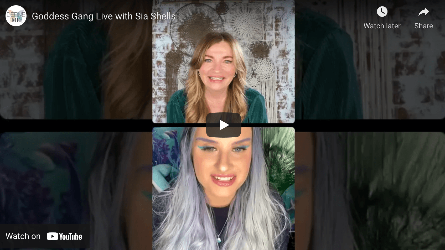 Goddess Gang Live with Sia Shells - DefineMe