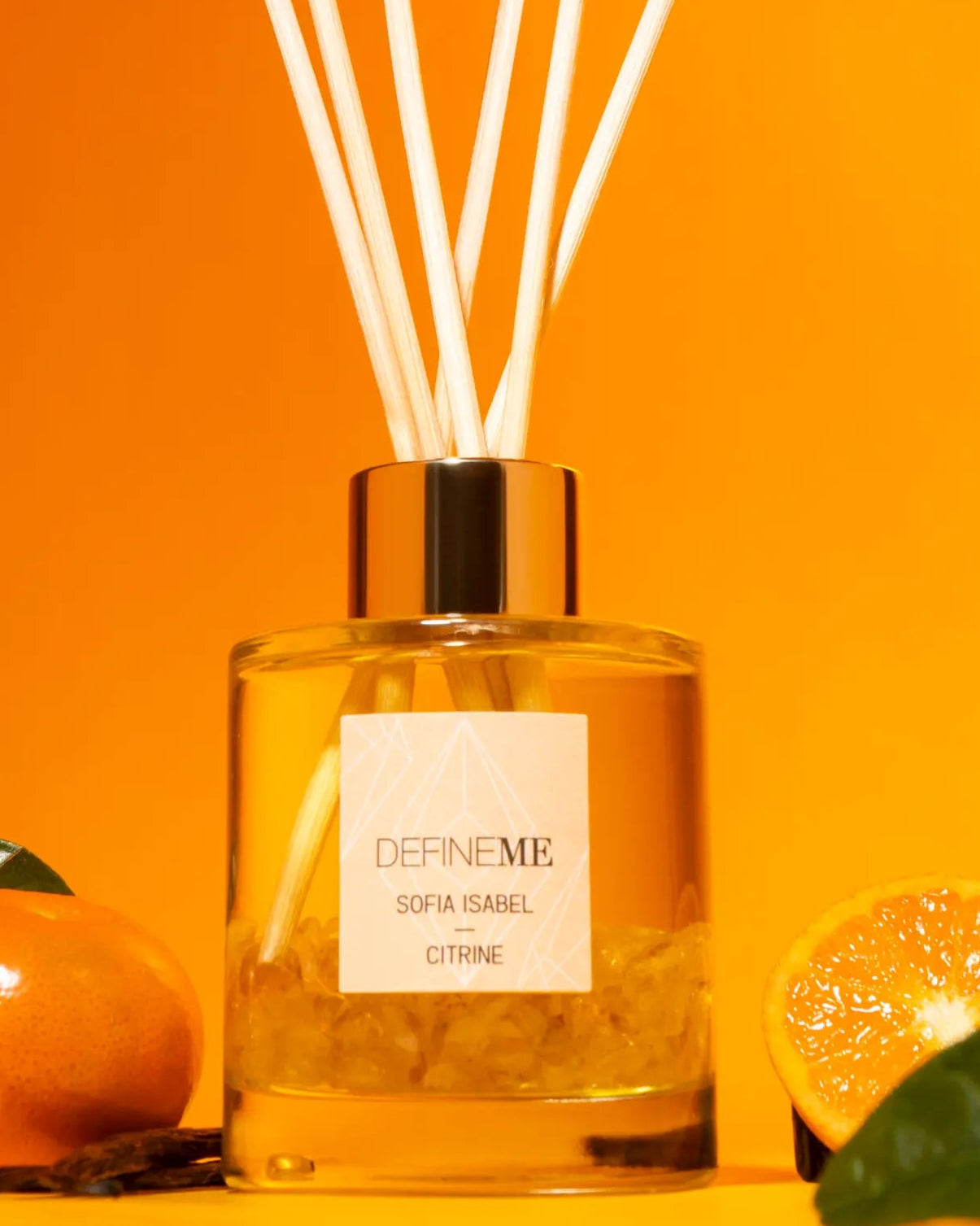 DefineMe Sofia Isabel - Citrine Crystal Infused Reed Diffuser