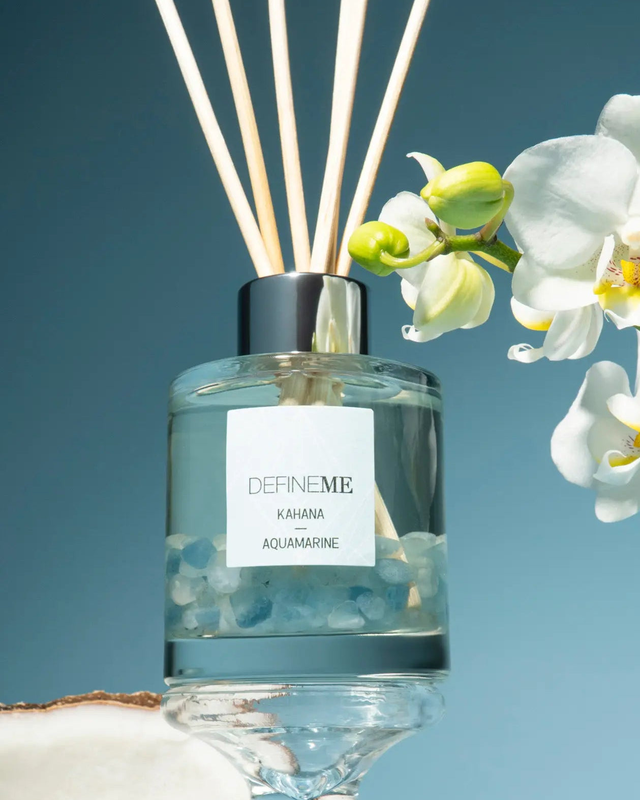 DefineMe Kahana - Aquamarine Crystal Infused Reed Diffuser