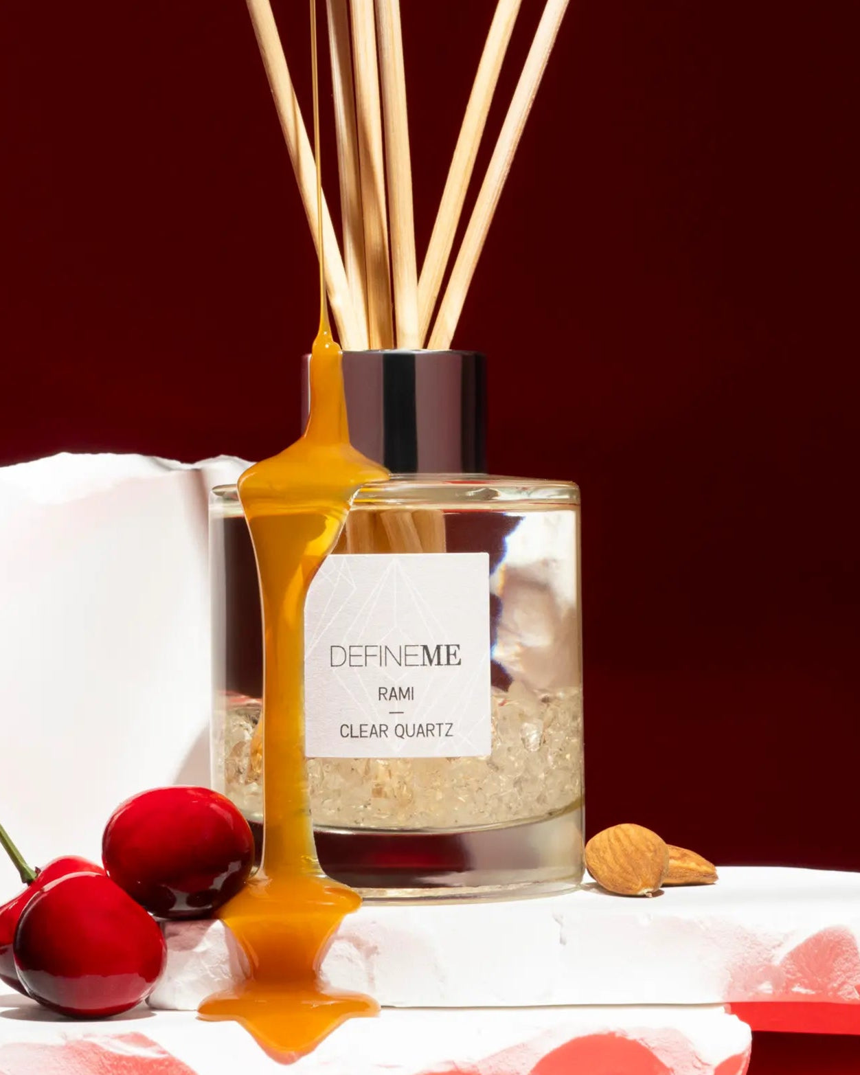 DefineMe Rami - Clear Quartz Crystal Infused Reed Diffuser