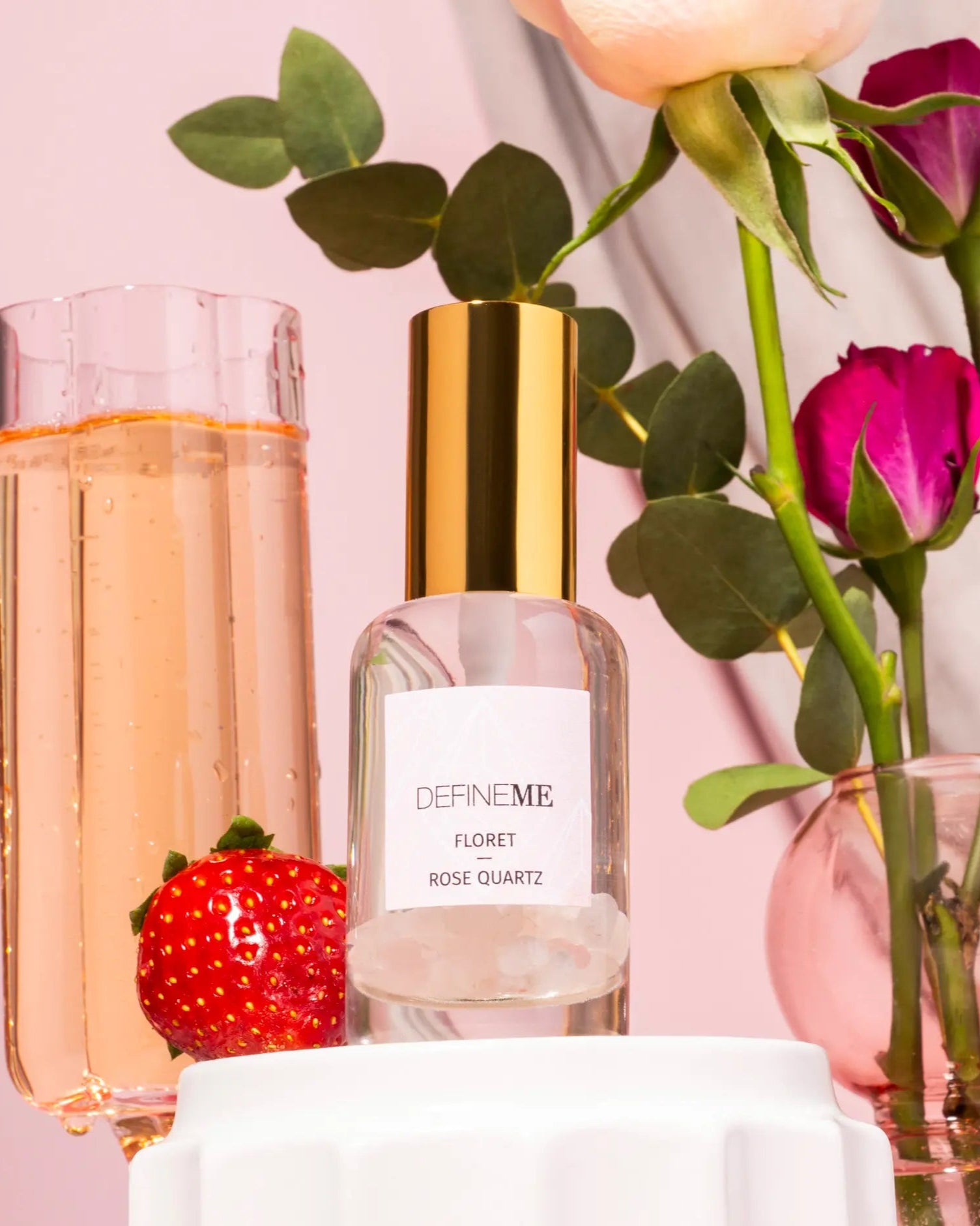 DefineMe Floret - Rose Quartz crystal infused perfume
