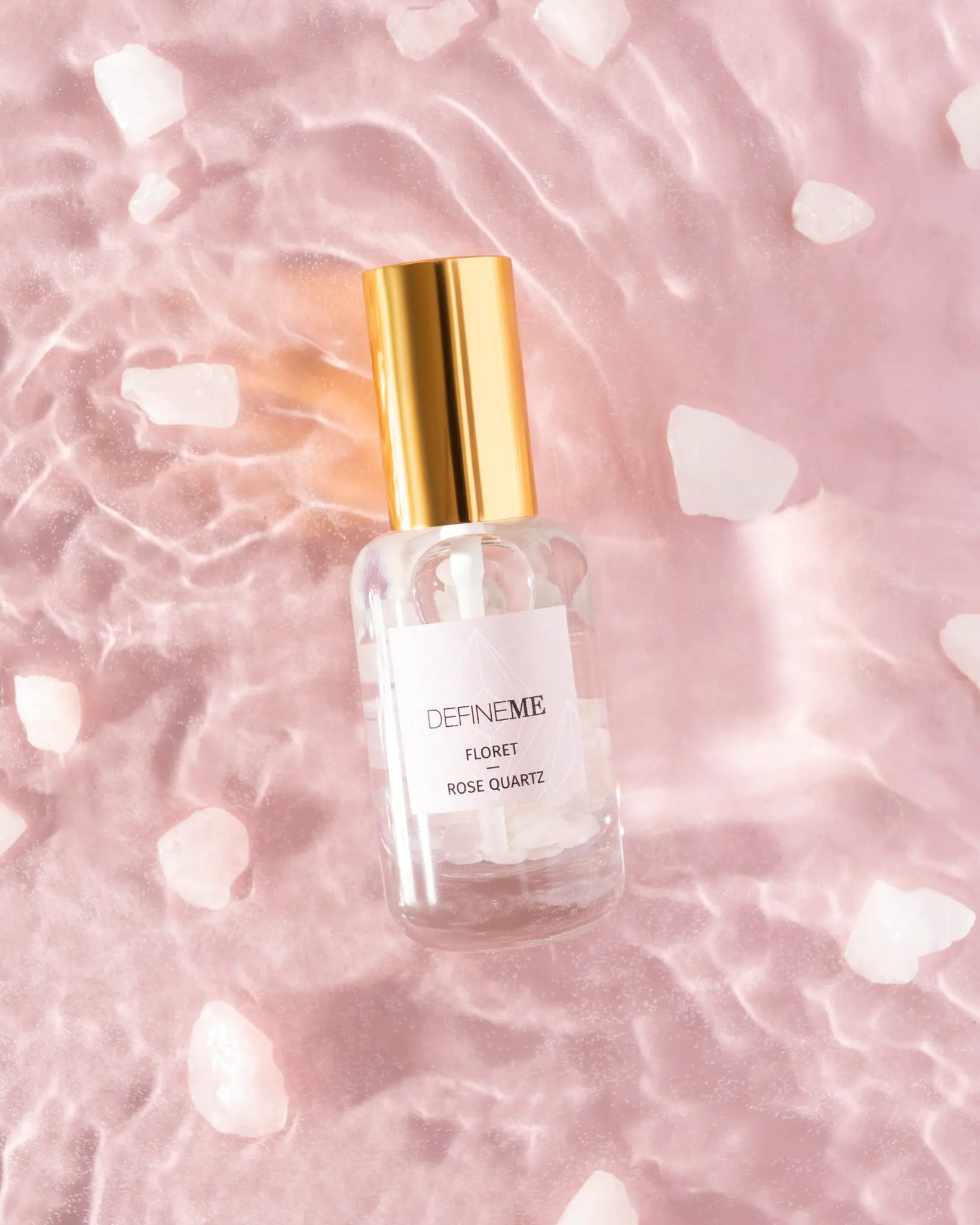 DefineMe Floret - Rose Quartz crystal infused perfume