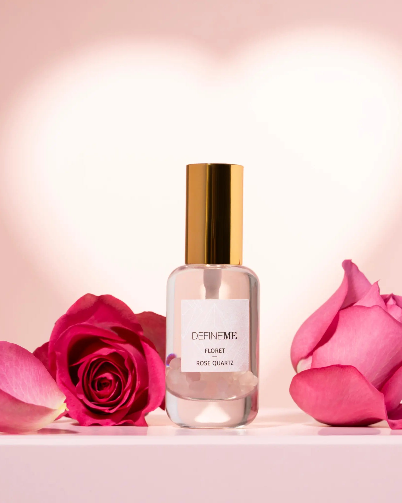 DefineMe Floret - Rose Quartz crystal infused perfume