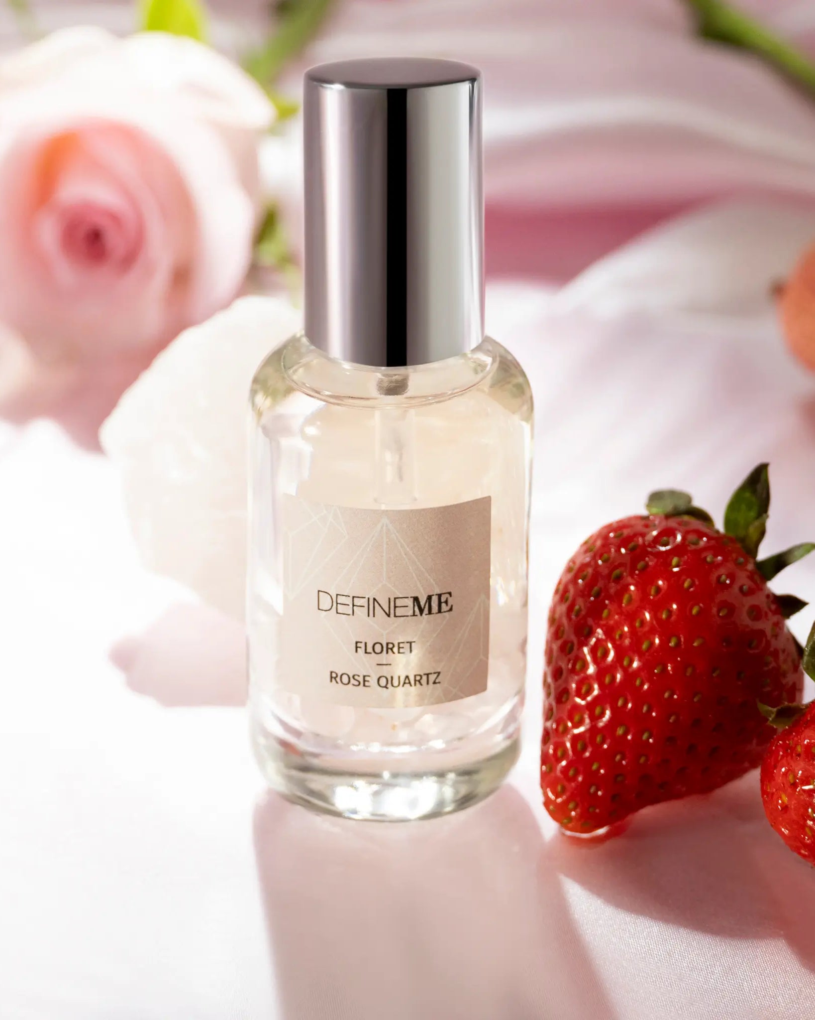 Floret - Rose Quartz Crystal Infused Natural Perfume - DefineMe