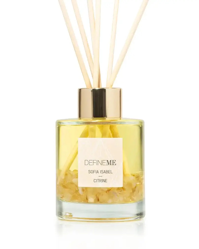 DefineMe Sofia Isabel - Citrine Crystal Infused Reed Diffuser