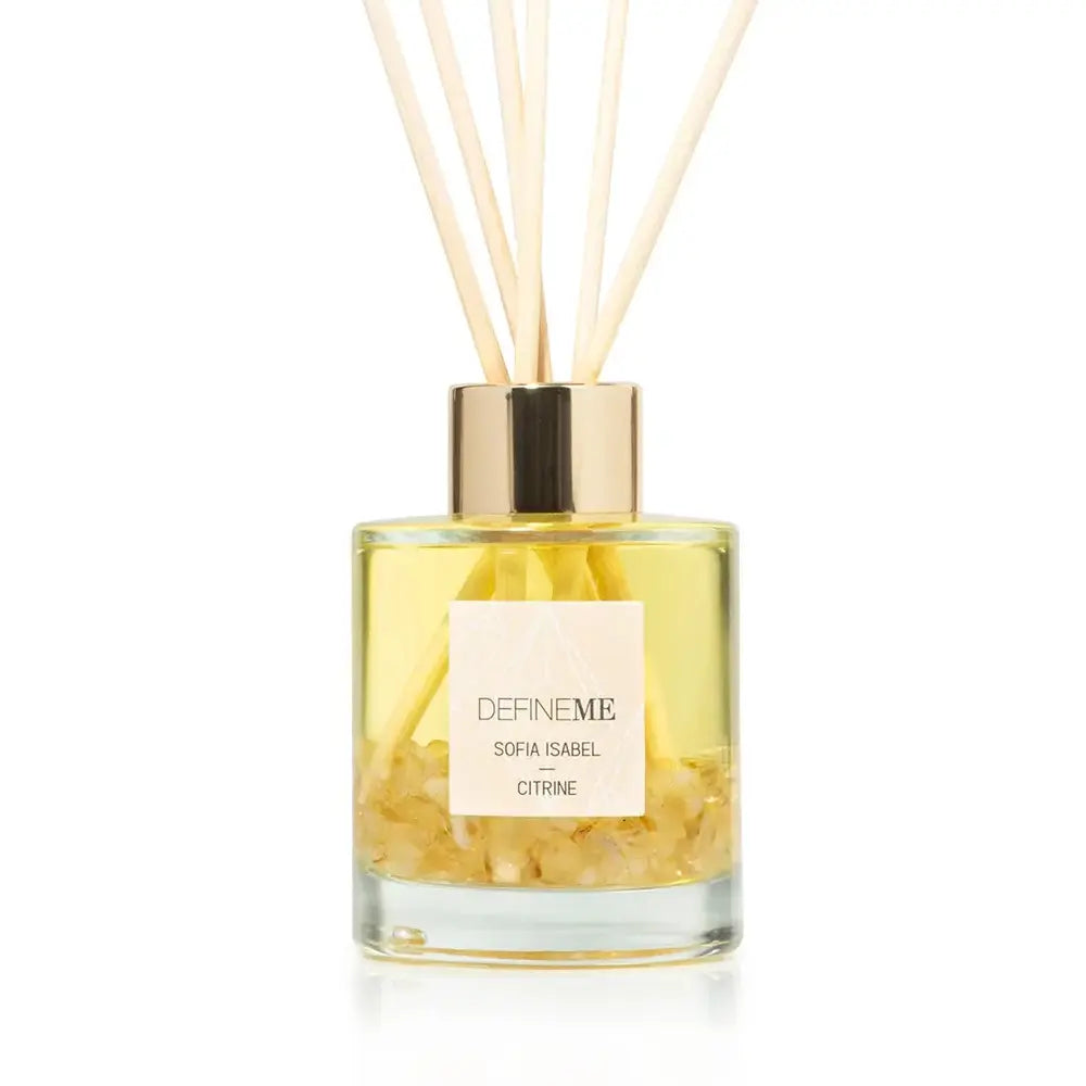 DefineMe Sofia Isabel - Citrine Crystal Infused Reed Diffuser