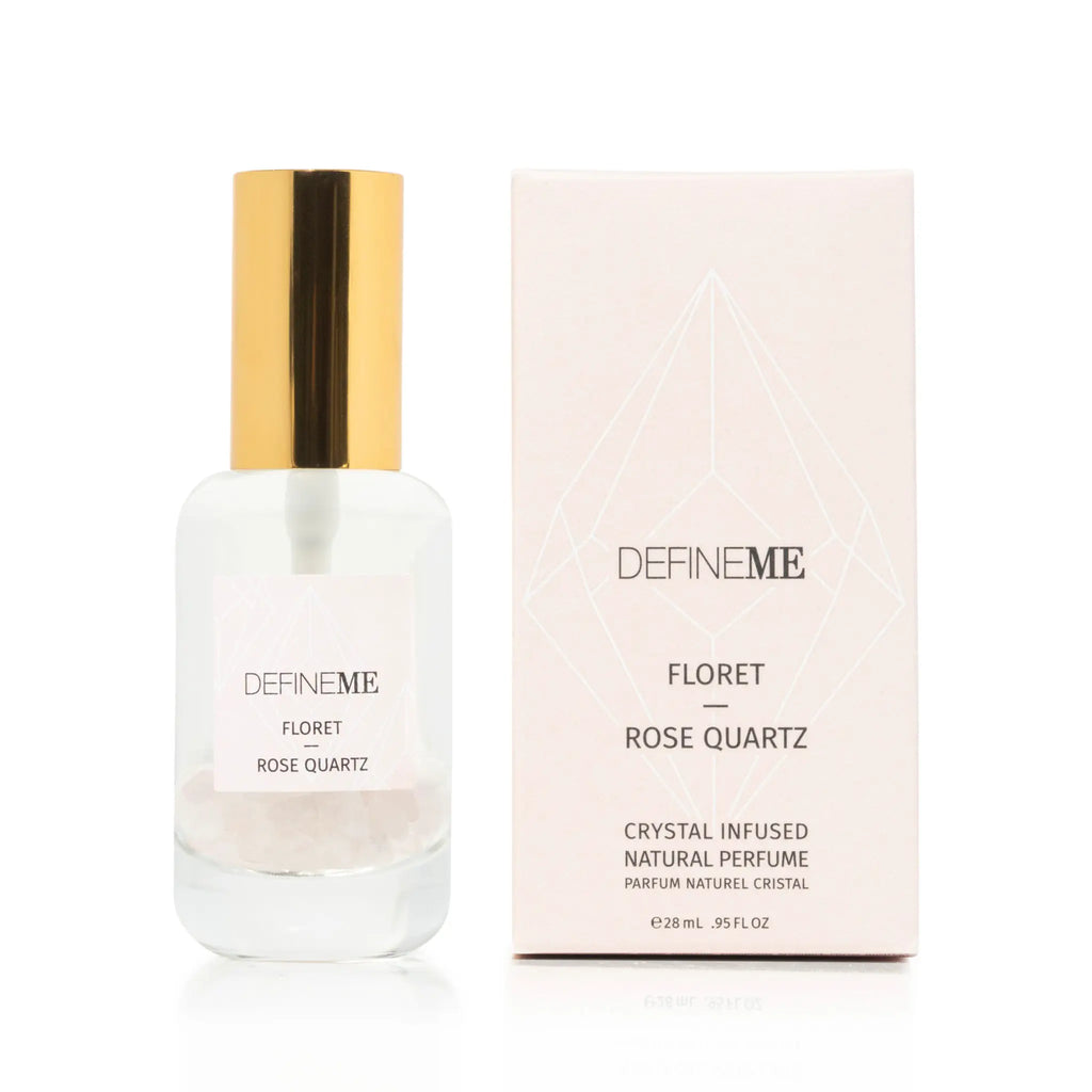 DefineMe Floret - Rose Quartz crystal infused perfume
