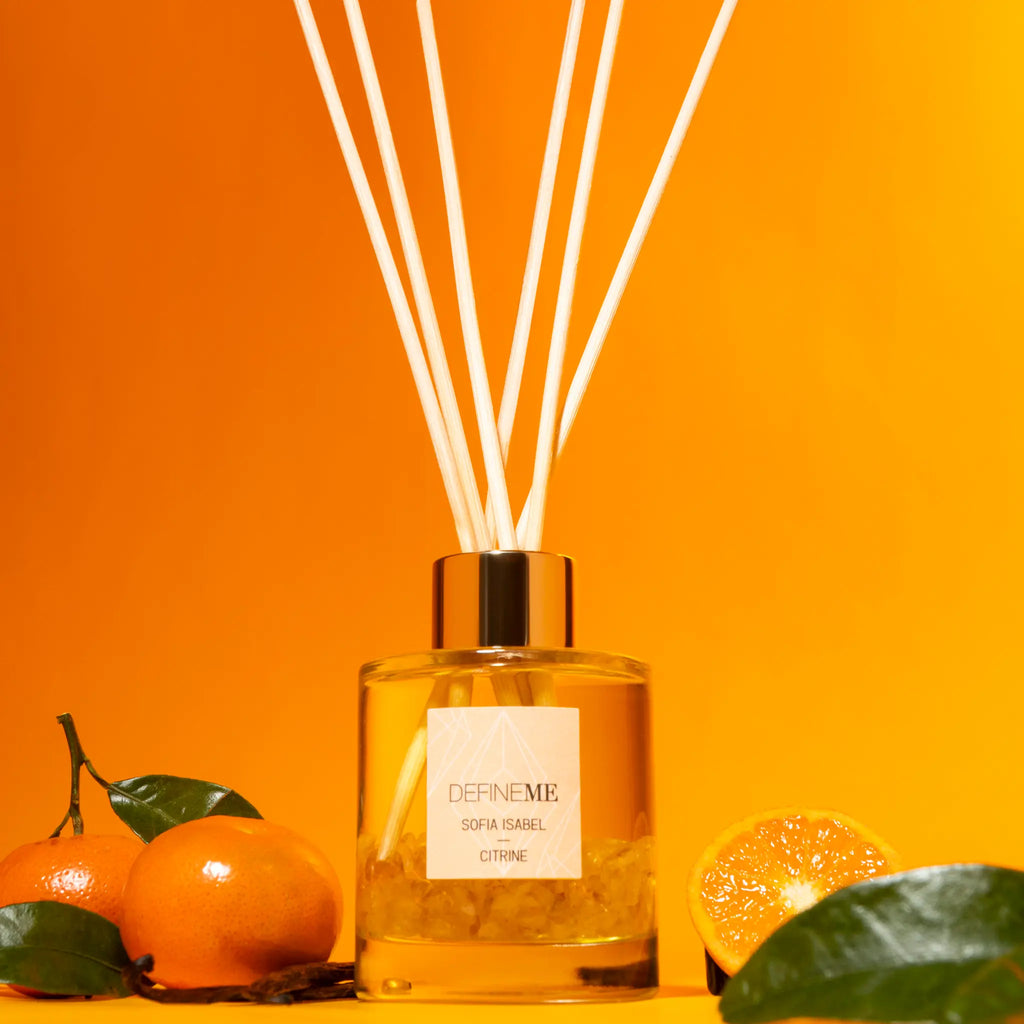 DefineMe Sofia Isabel - Citrine Crystal Infused Reed Diffuser