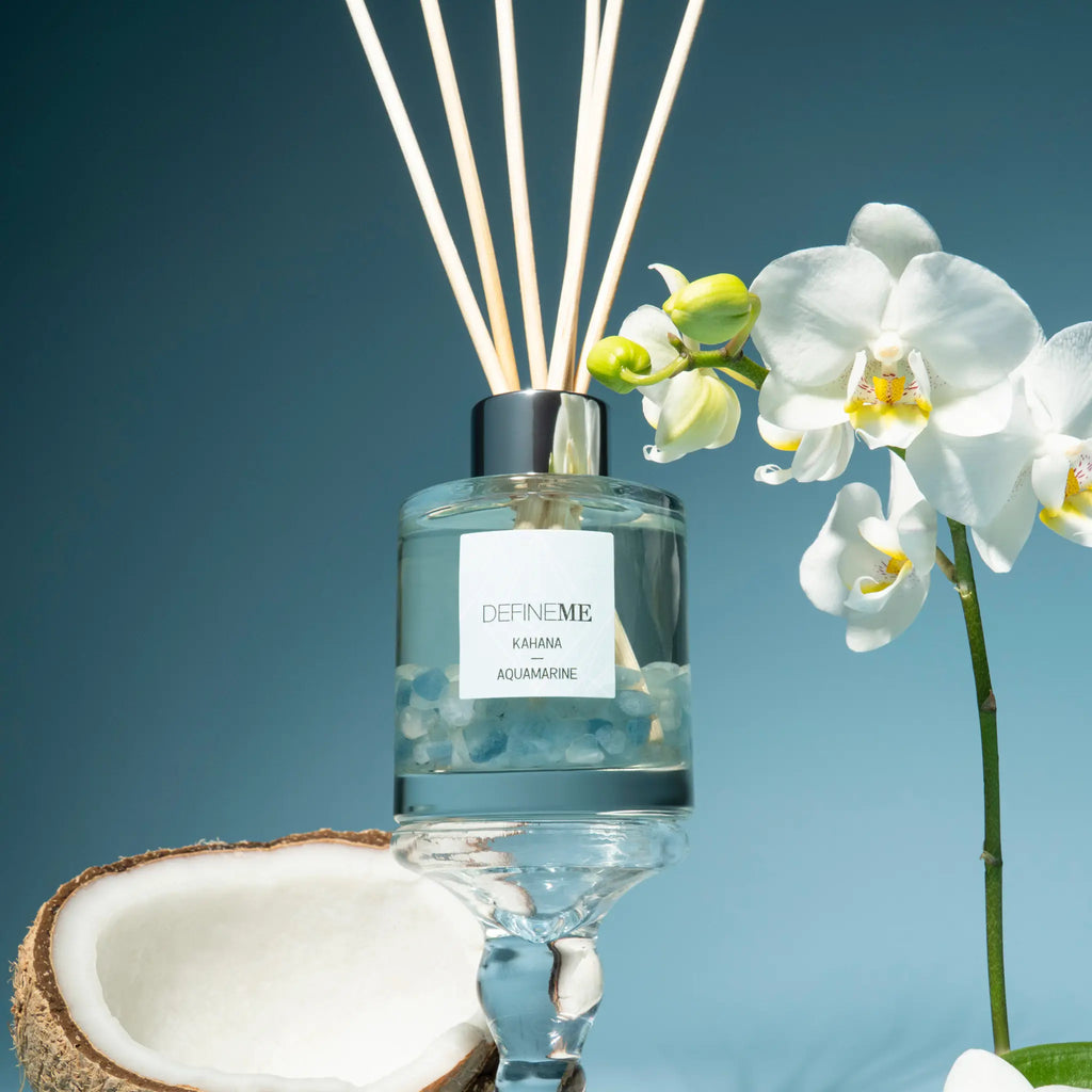 DefineMe Kahana - Aquamarine Crystal Infused Reed Diffuser