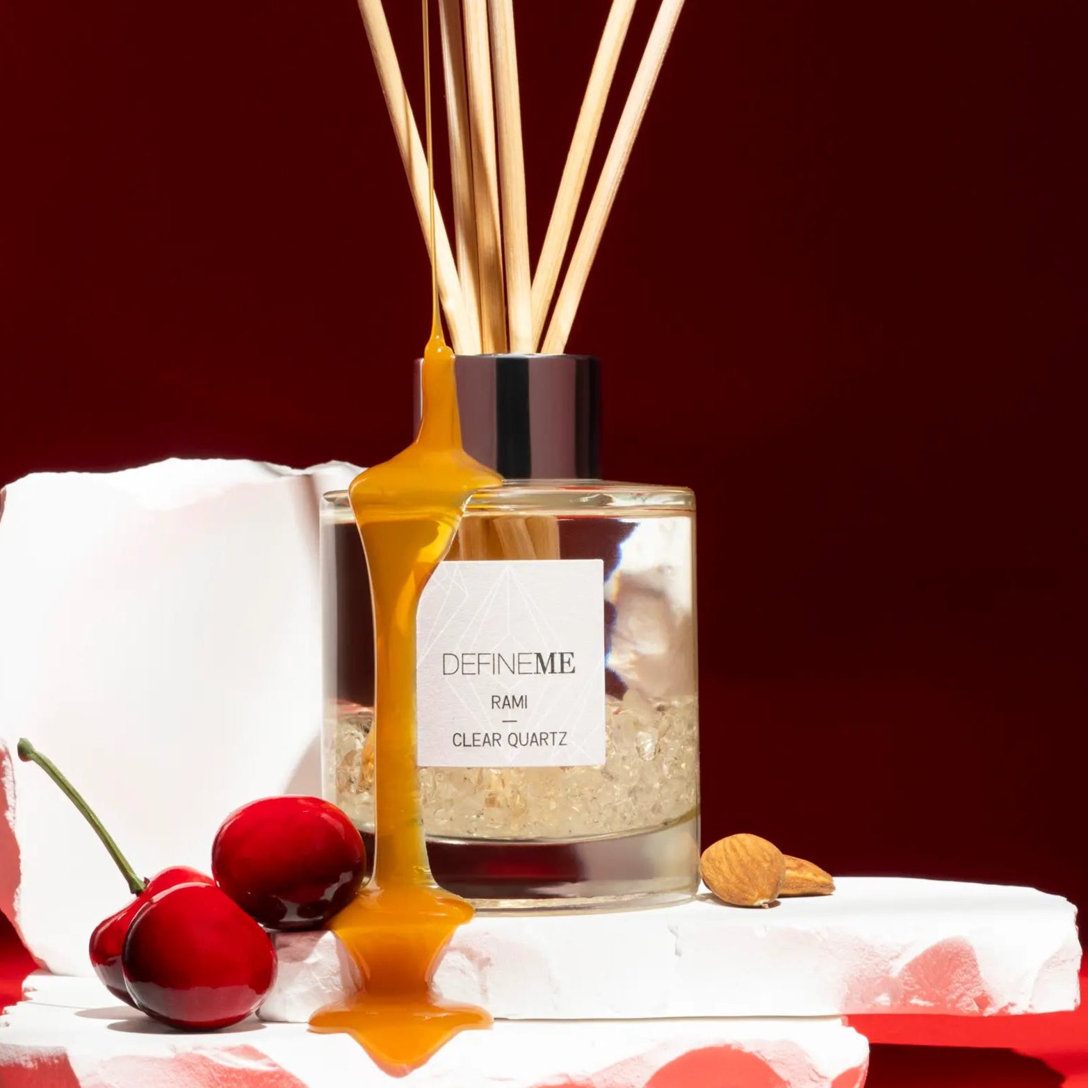 DefineMe Rami - Clear Quartz Crystal Infused Reed Diffuser