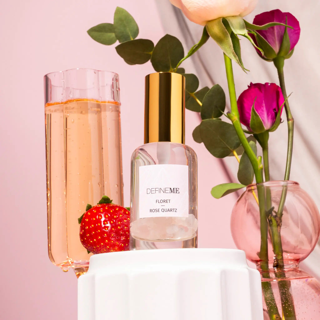 DefineMe Floret - Rose Quartz crystal infused perfume