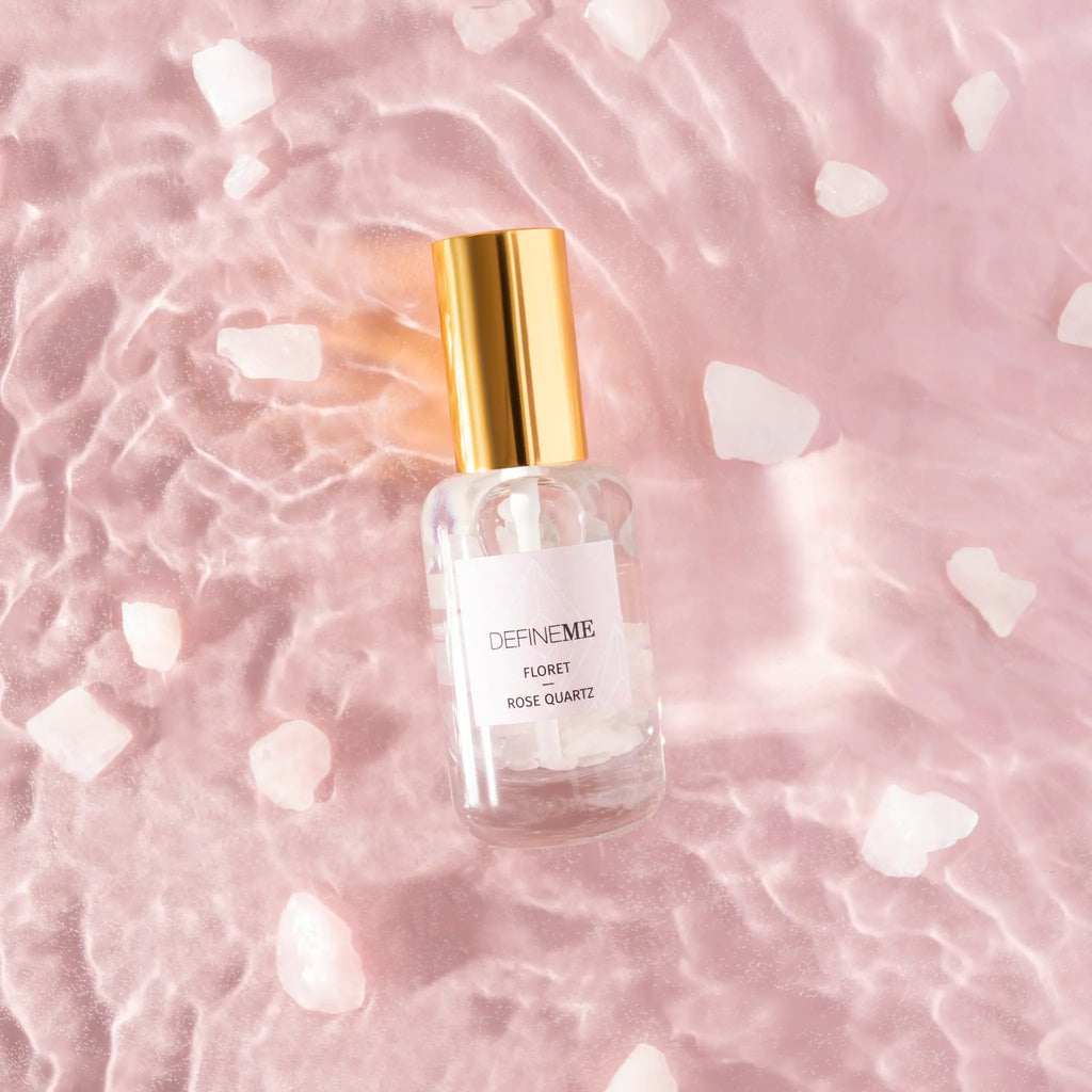 DefineMe Floret - Rose Quartz crystal infused perfume