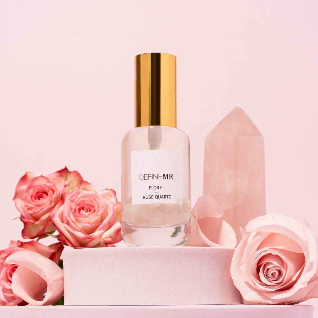 DefineMe Floret - Rose Quartz crystal infused perfume