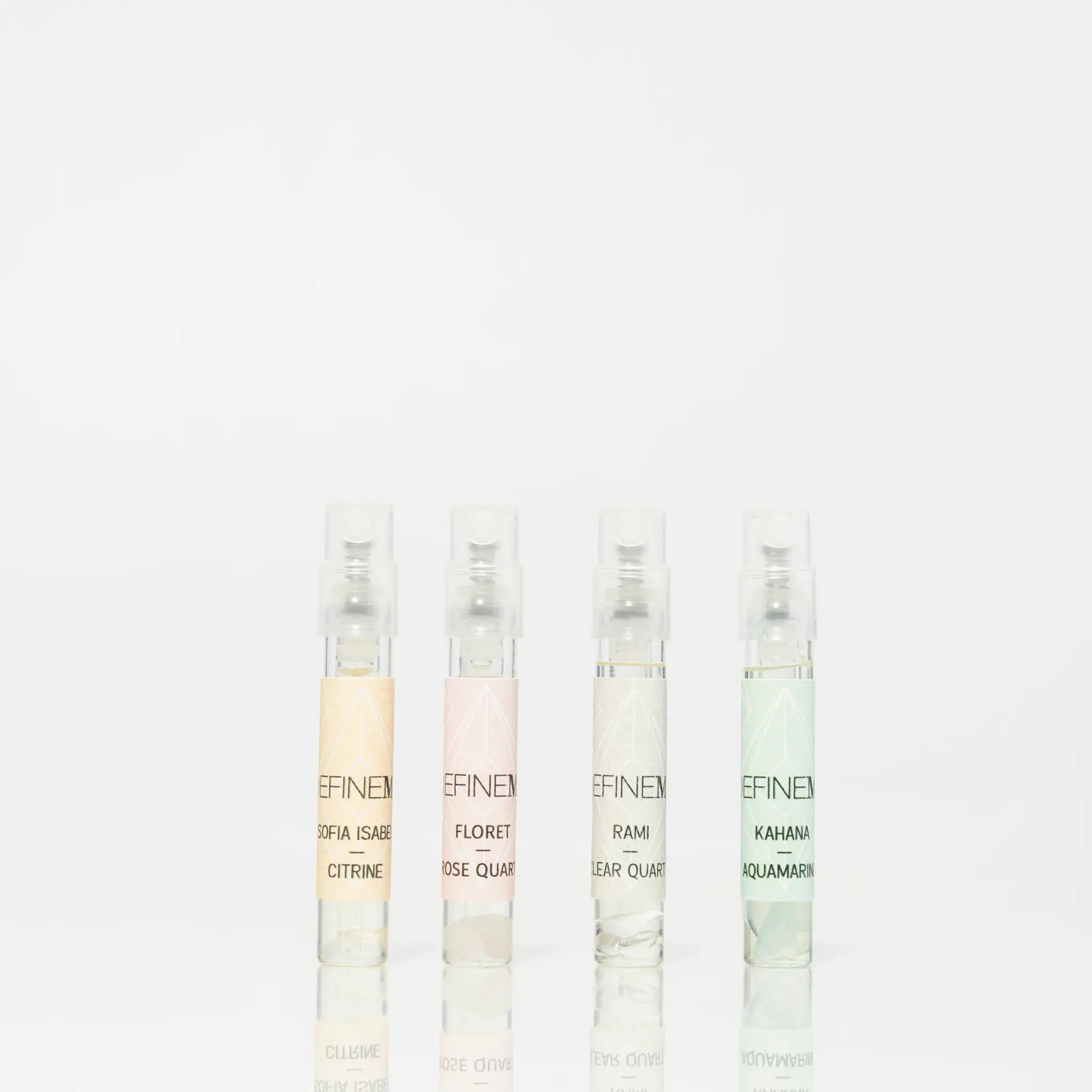 Crystal infused perfume samples - DefineMe Fragrance