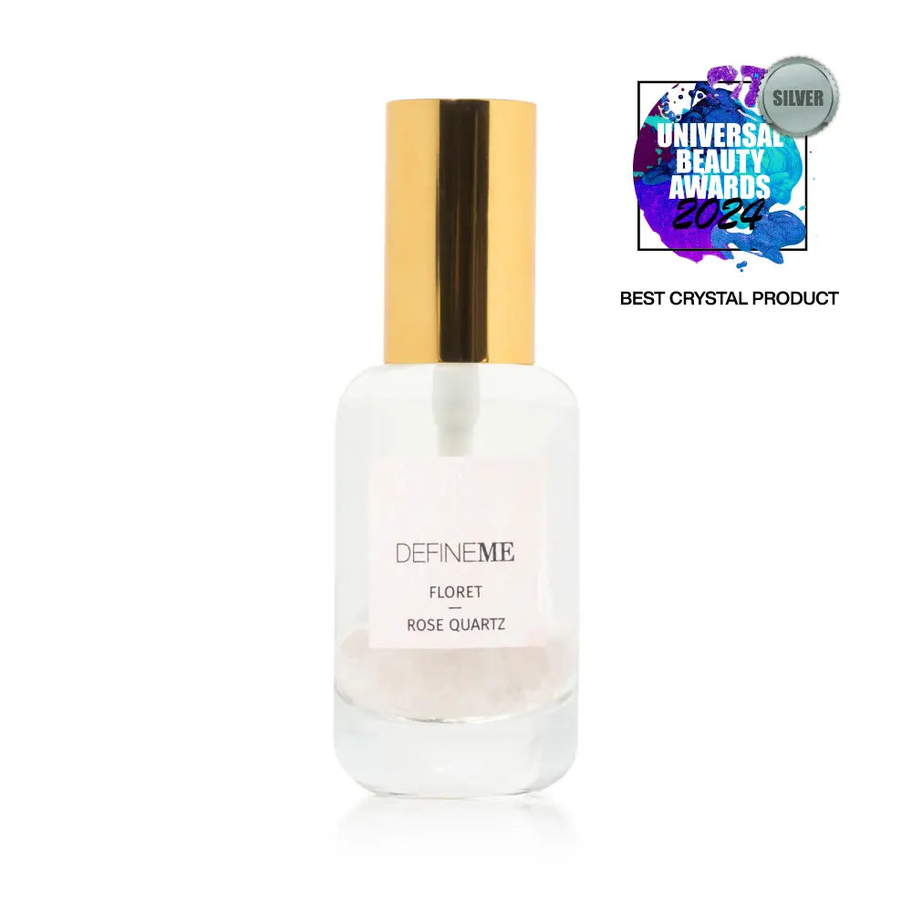 DefineMe Floret - Rose Quartz crystal infused perfume
