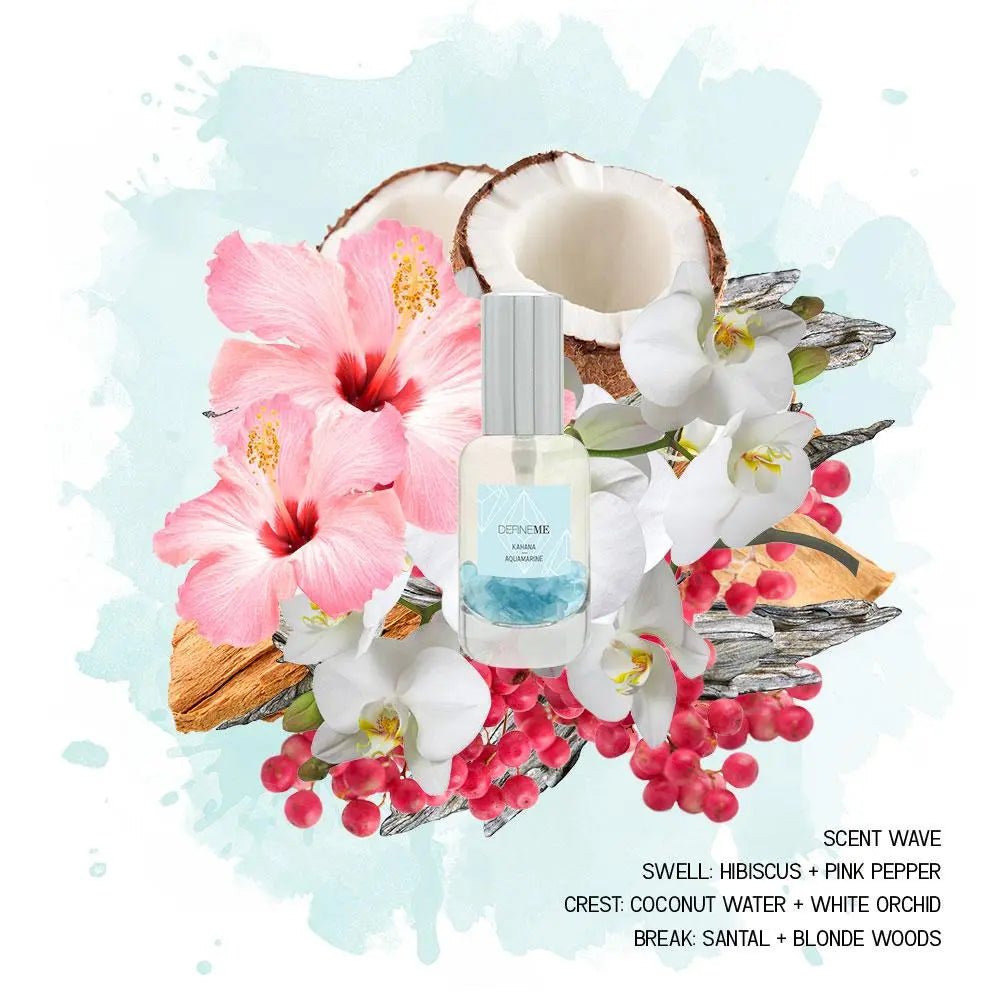 Kahana - Aquamarine Crystal Infused Natural Perfume Mist - DefineMe